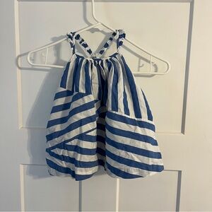 Baby GAP Striped Blue and White Sundress 12-18m Americana